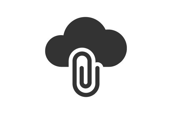 Cloud Attachment Icon: A Versatile Design Asset