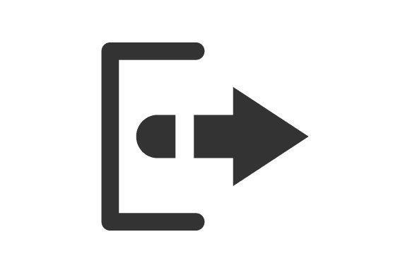 Evaluating the Exit Arrow Icon Glyph for Design Projects