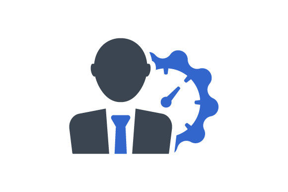 The Employee Efficiency Glyph Icon: A Design Asset for Professional Communication